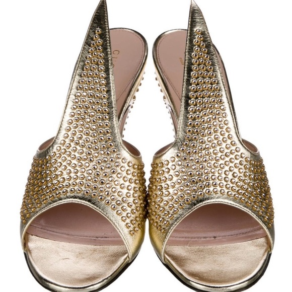 Gucci Gorgeous Gold Women's Heels 7.5 EUC - Picture 3 of 6